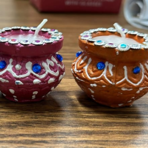 Matka Shape Pot Wax Candles