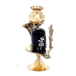 India Craft Brass Shivling Puja Stand
