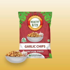 Vacuum Fried Garlic Chips | 45 G | PACK OF 3