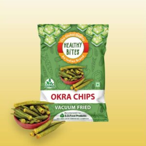 Vacuum Fried Okra Chips | 45 G | PACK OF 3