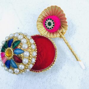 Sindoor Box with Tilak Stick | kumkum Dibbi | Multi-Purpose |Pack of 1