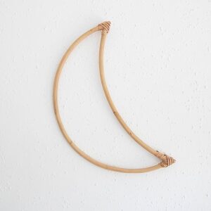 Bamboo Moon Boho Wall Hanging | 14.5 inch x 5inch