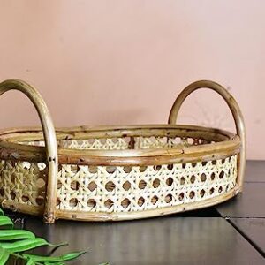Rattan Oval Gifting Tray