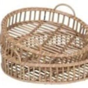 Dastkar Crafts Bamboo Serving Tray Serving Dish Handmade Appetizer Platter Serving Tray