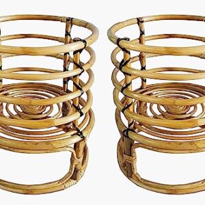 Bamboo Cane Outdoor Indoor Planter Stand | Set of 2