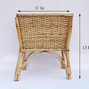 Handwoven Cane Planter