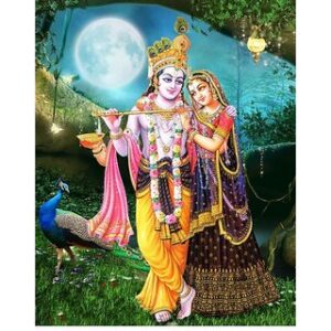 Radha Krishna - Eternal Love - Wallpaper 6Ft x 5 Ft
