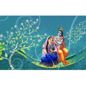 3D Customized Radha Krishna Wallpaper 6Ft X 5 Ft
