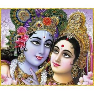 Style UR Home - Radha Krishna-Divine Lovers Wallpaper 2 Ft X 2 Ft