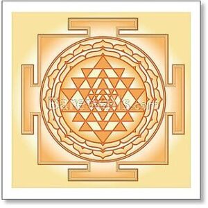 Style UR Home - Shri Chakra Yantra -18 x 18- Vinyl Non Tearable High Quality Printed poster